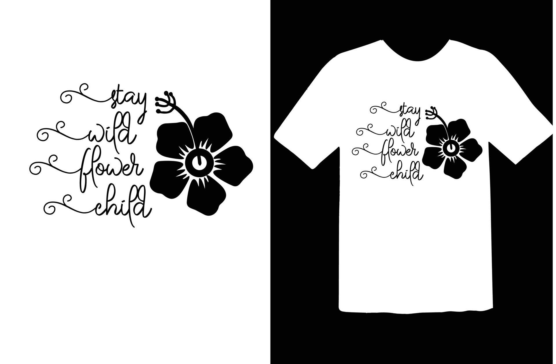 Flower T-shirt, Flower SVG