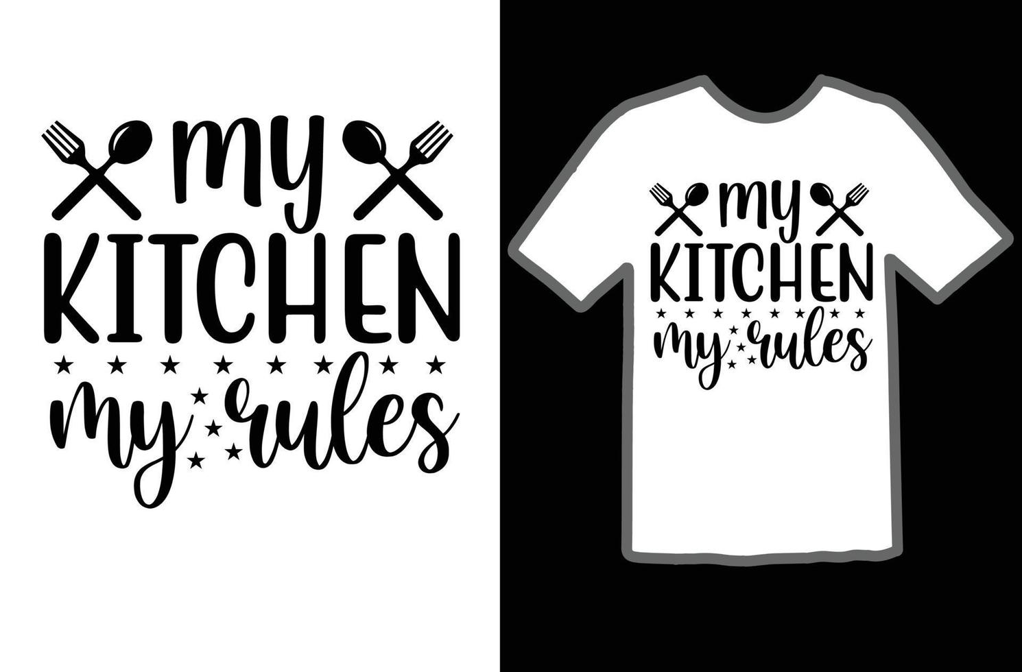 My kitchen my rules svg design vector