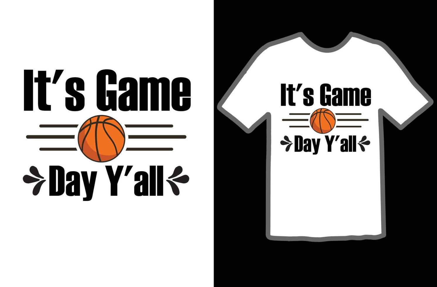 It's Game Day Y'all svg t shirt design vector