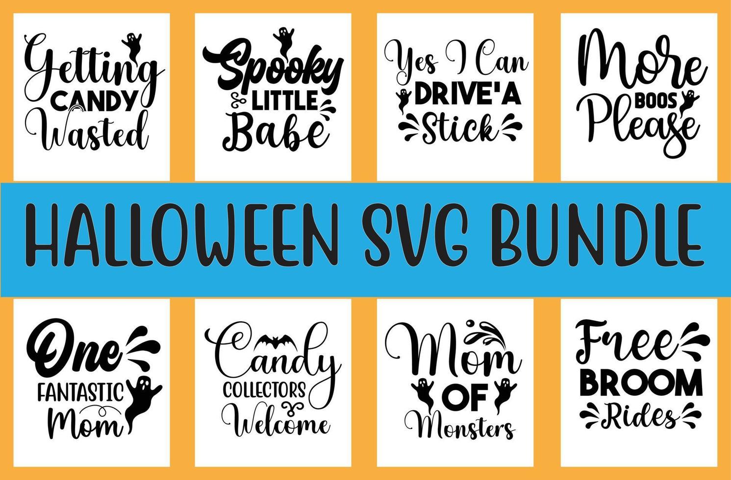 Halloween svg design bundle vector