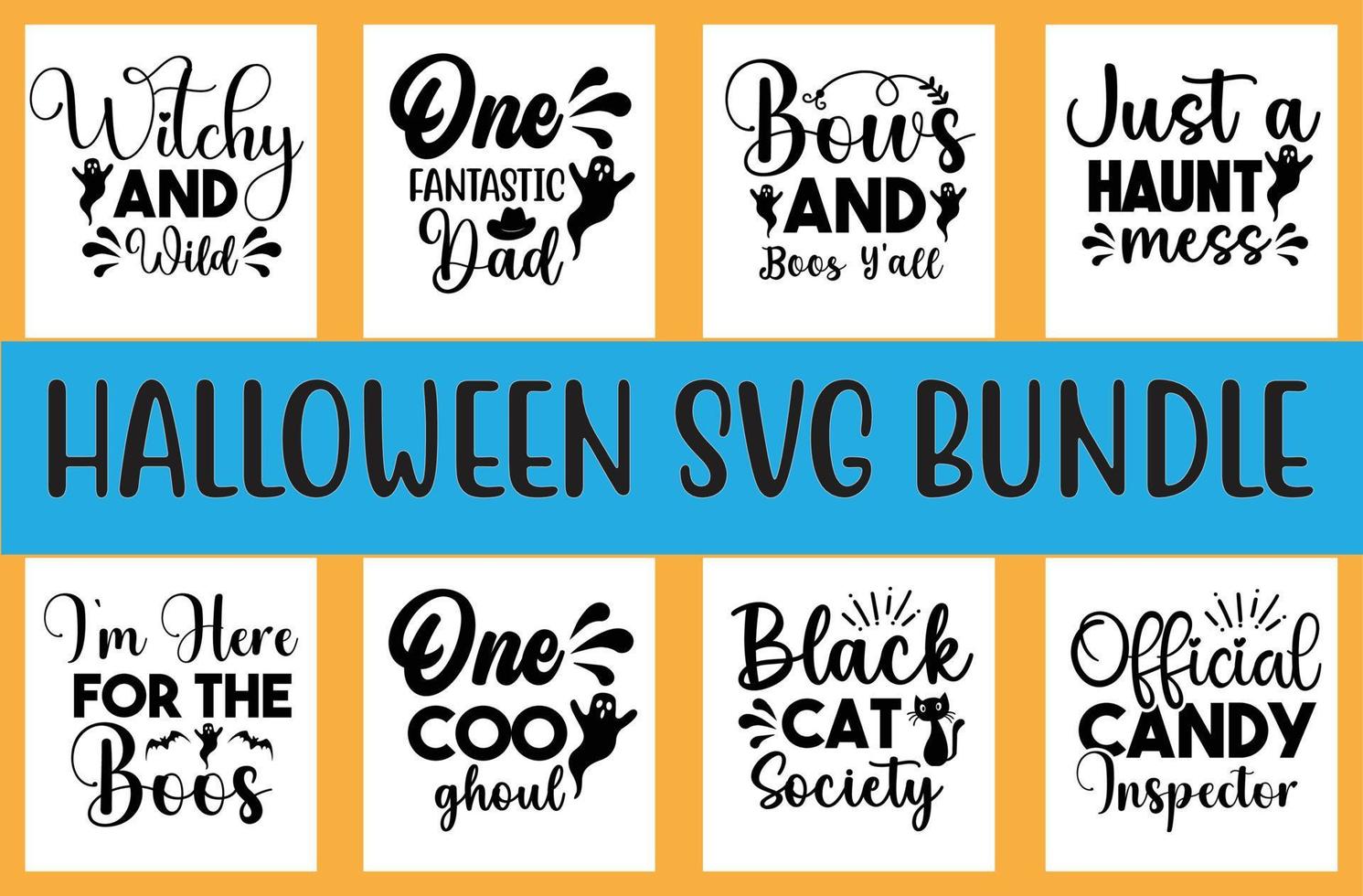 Halloween svg design bundle vector