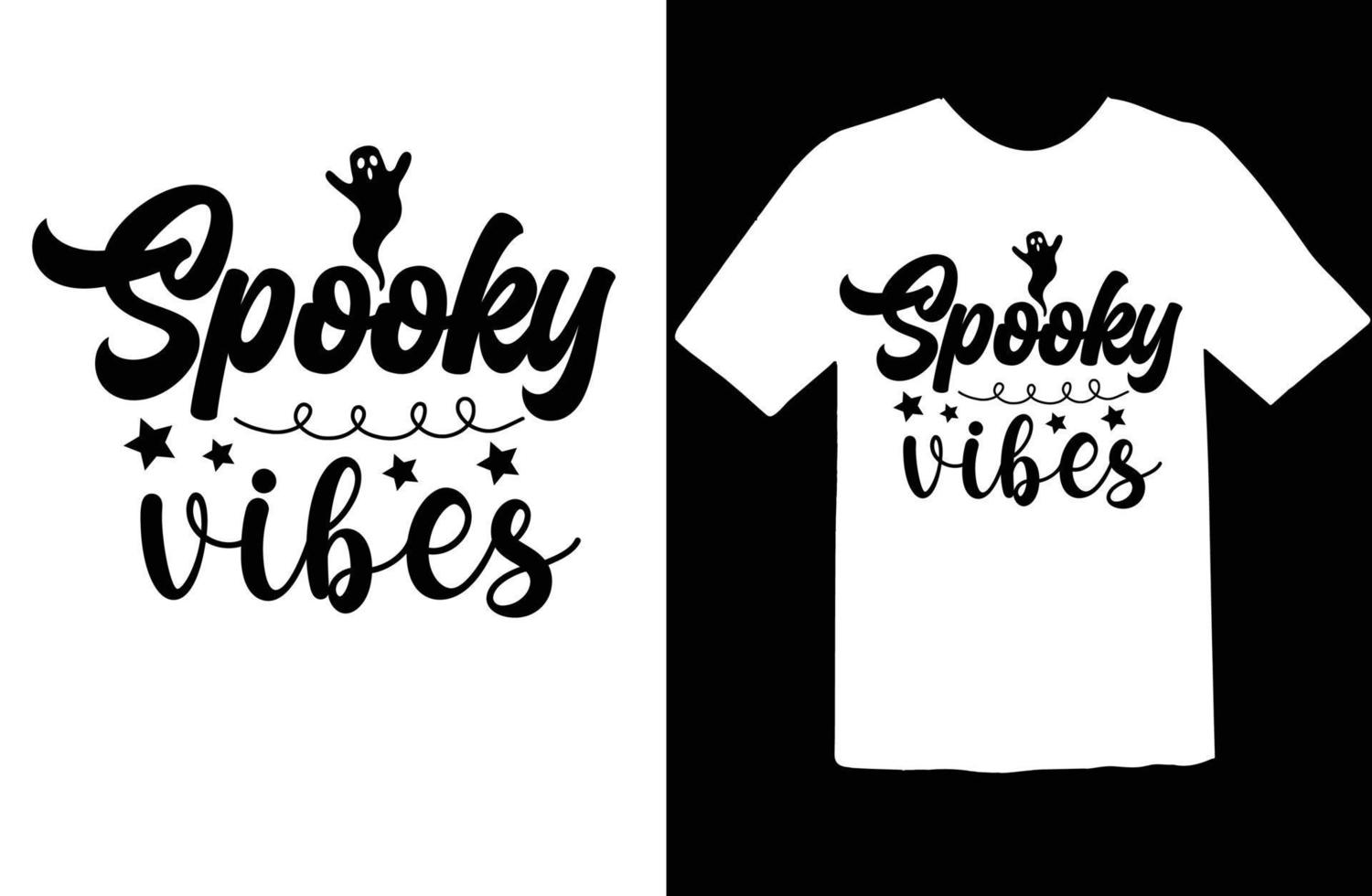 Spooky Vibes svg t shirt design vector