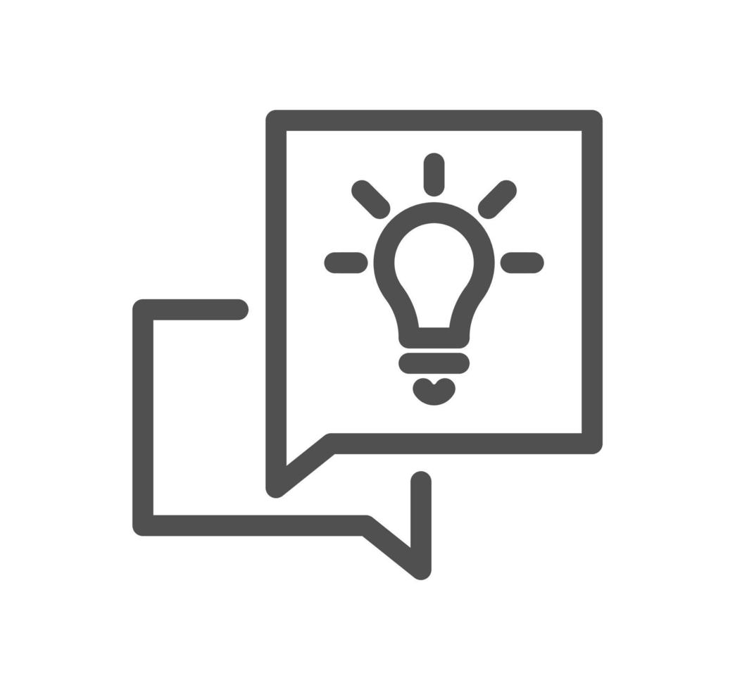 Creative business solutions icon and linear vector. vector