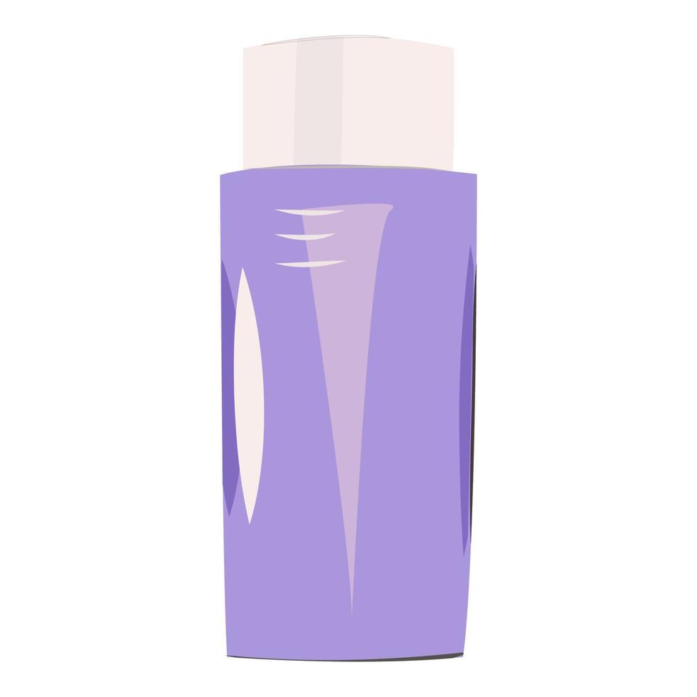 color cosmetic shampoo bottle highlighted in white for your design vector