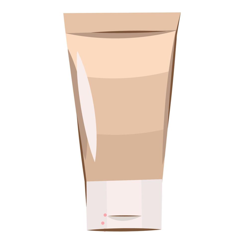 Jar of cosmetic face cream and cream for the body. Vector illustration isolated on white background.