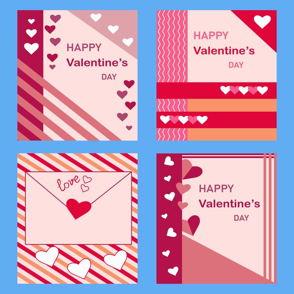 Valentine cards. Valentine's Day. Congratulation. Love confession.Vector design. vector