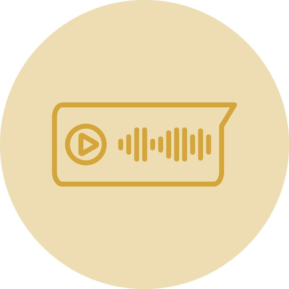 Voice Message Vector Icon Design