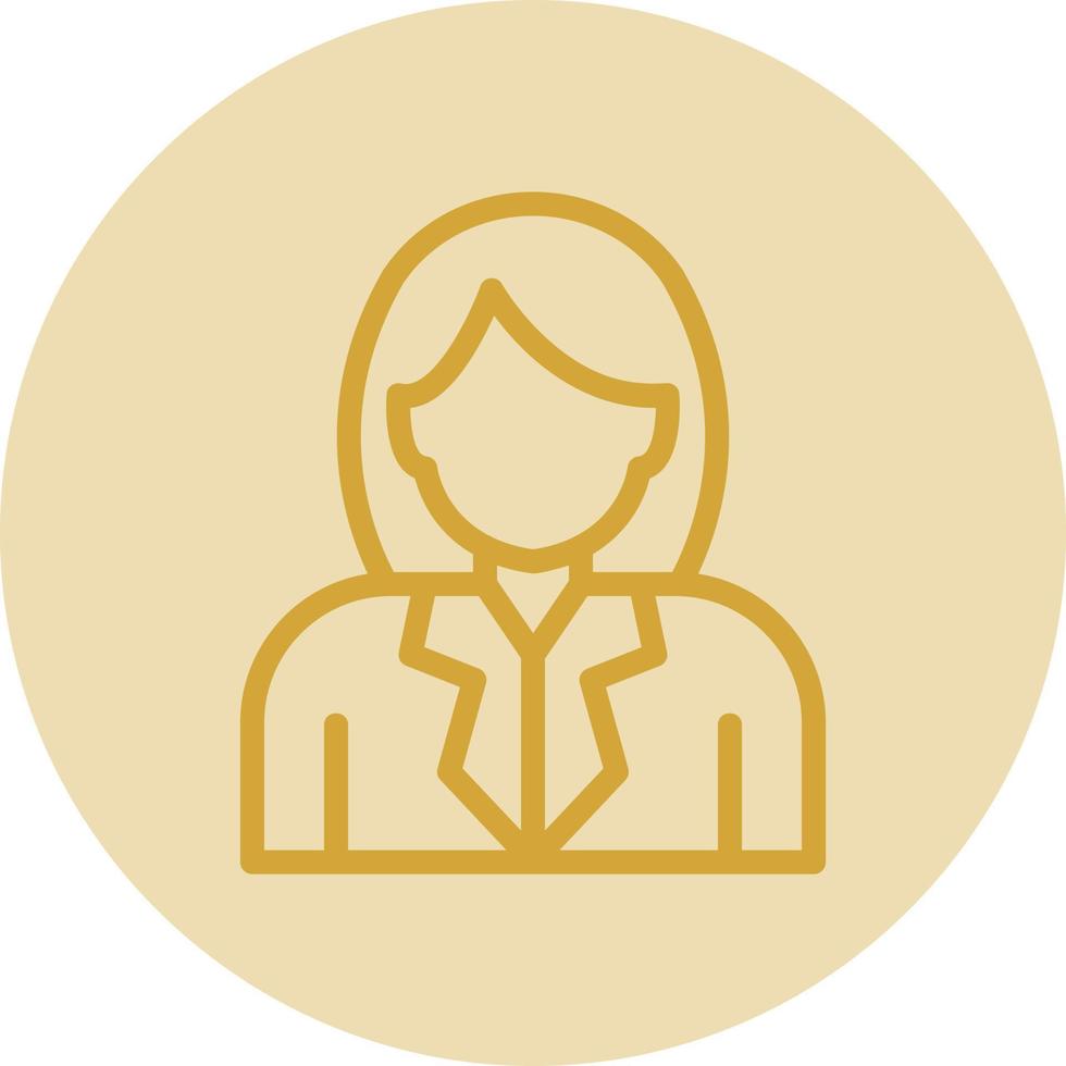 Stewardess Vector Icon Design