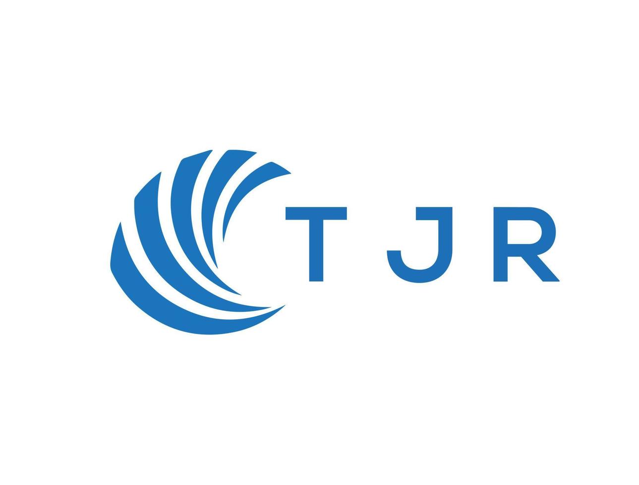 TJR letter logo design on white background. TJR creative circle letter logo concept. TJR letter design. vector