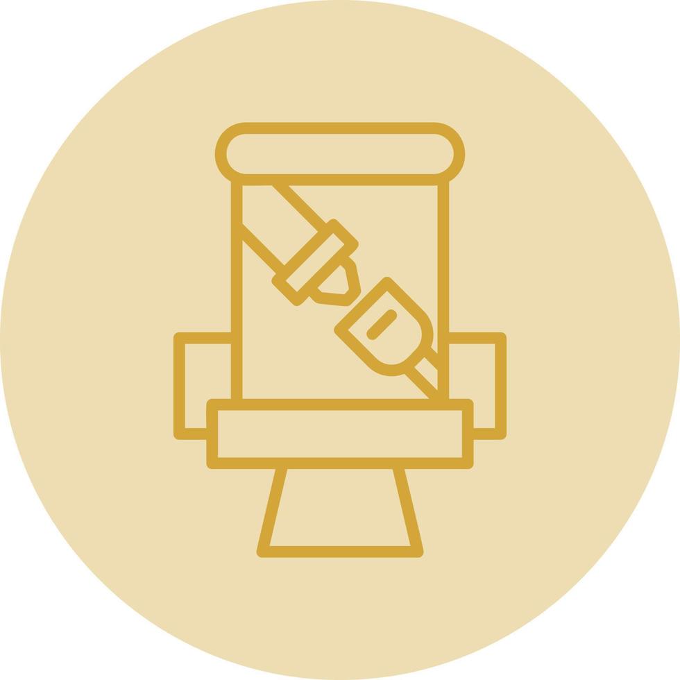 Seat Belt Vector Icon Design