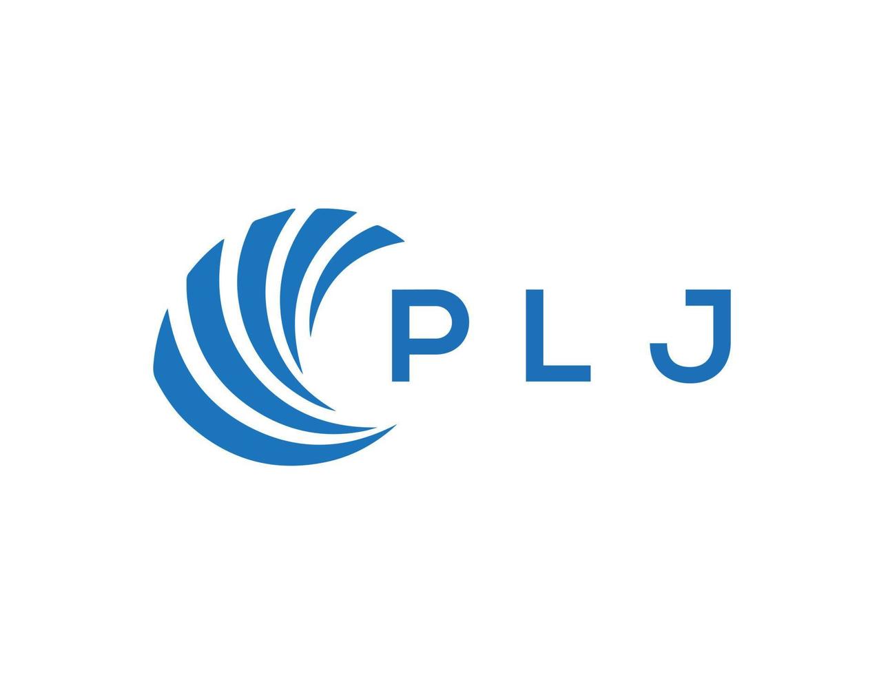 PLJ letter logo design on white background. PLJ creative circle letter logo concept. PLJ letter design. vector