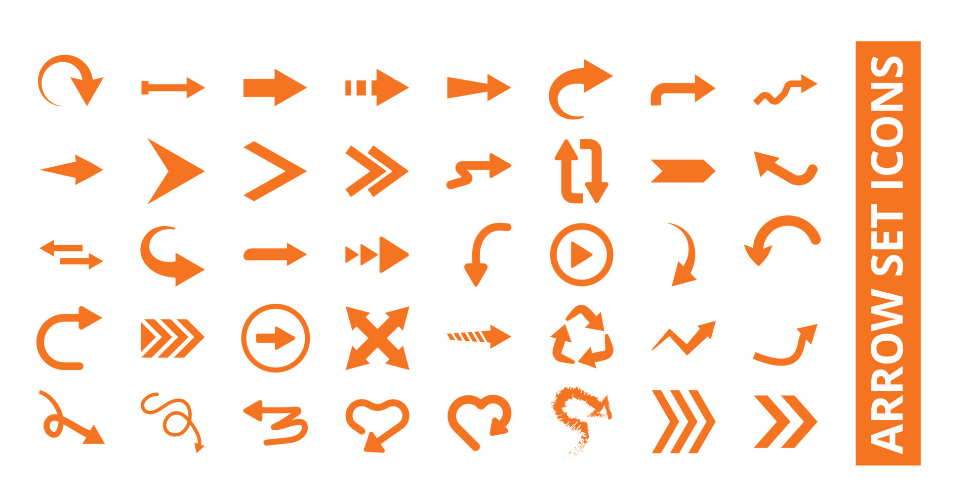 arrow icon vector, set icons , click here arrow icon, simple arrows ...