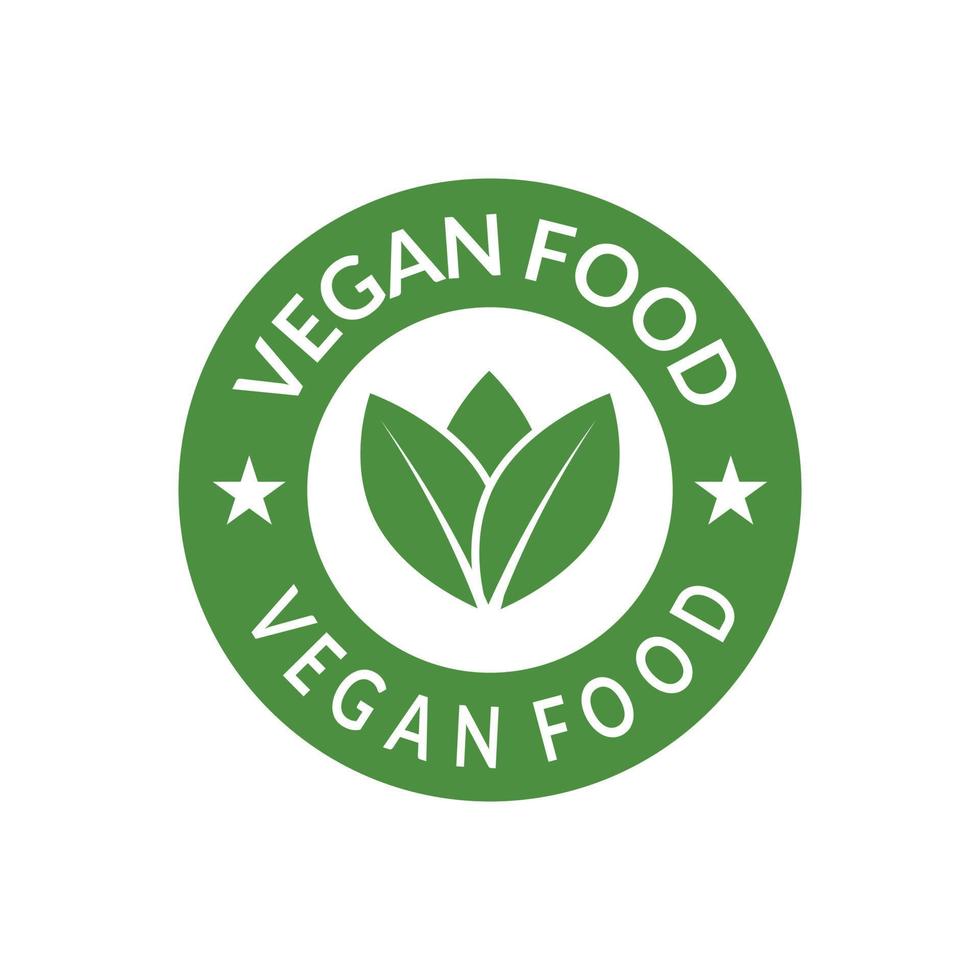 vegan food icon vector. It can be used for supplement label design, cbd label design, box design, social media template design etc. vector