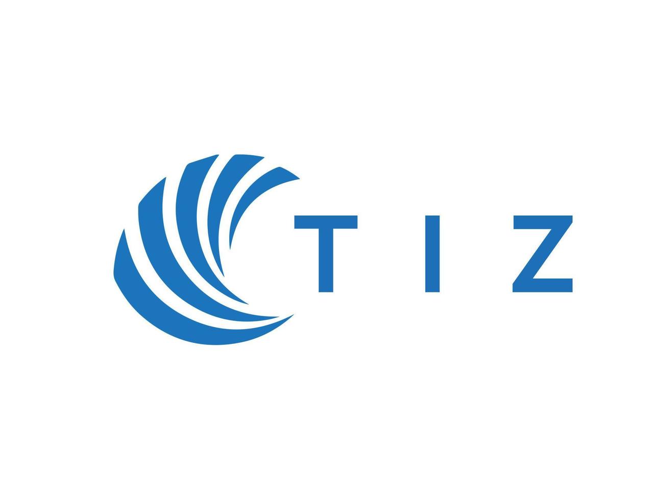 TIZ letter logo design on white background. TIZ creative circle letter logo concept. TIZ letter design. vector