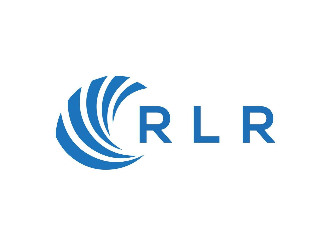 RLR letter logo design on white background. RLR creative circle letter logo concept. RLR letter design. vector