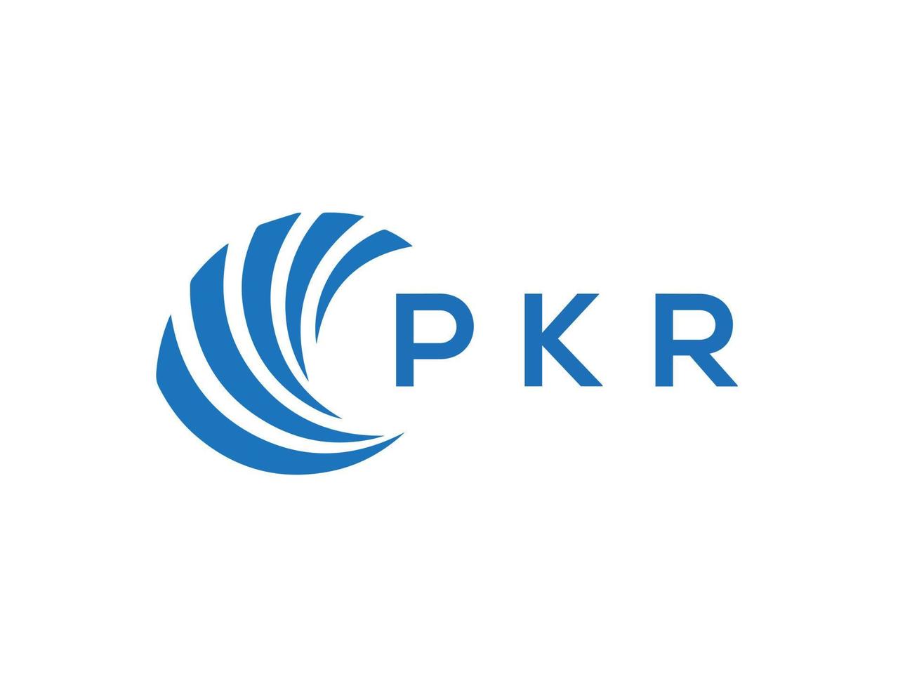 pkr letra logo diseño en blanco antecedentes. pkr creativo circulo letra logo concepto. pkr letra diseño. vector