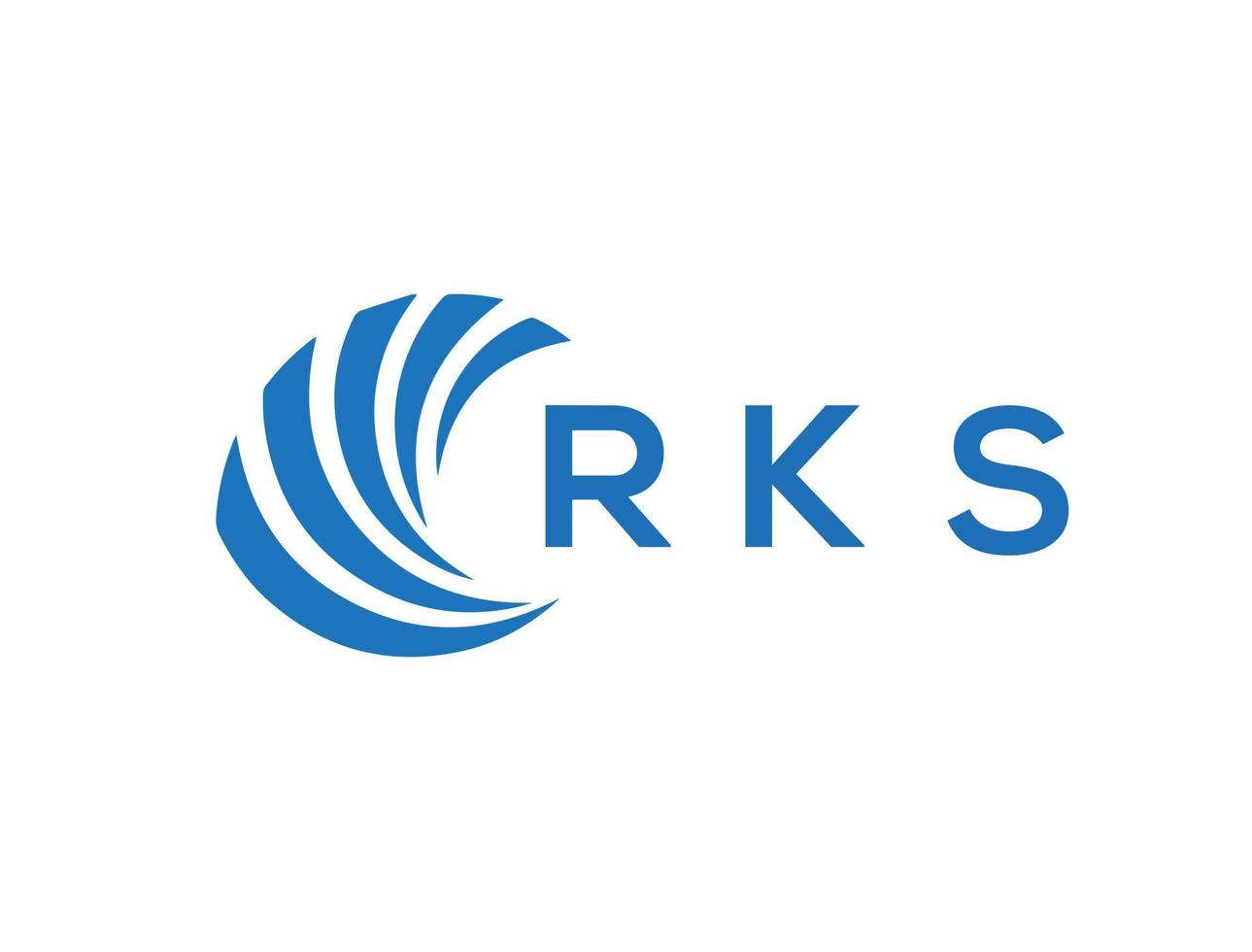 RKS letter logo design on white background. RKS creative circle letter logo concept. RKS letter design. vector