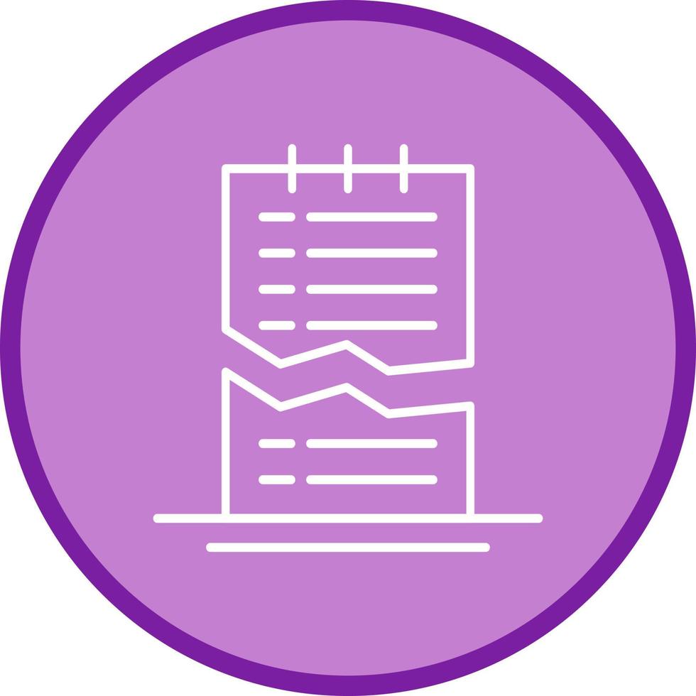 Corrupted List Vector Icon