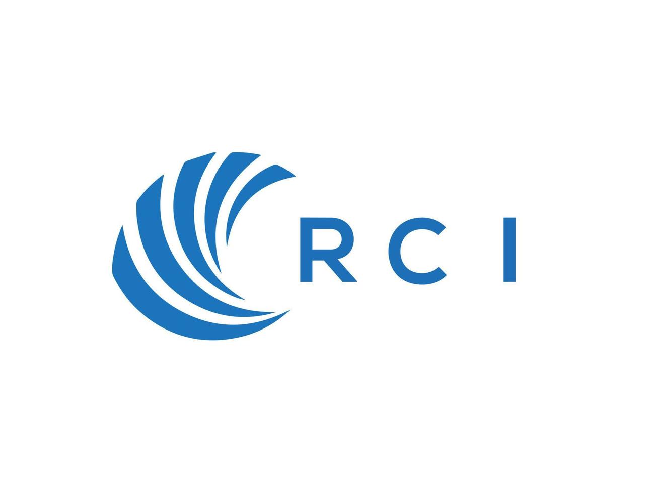 RCI letter logo design on white background. RCI creative circle letter logo concept. RCI letter design. vector