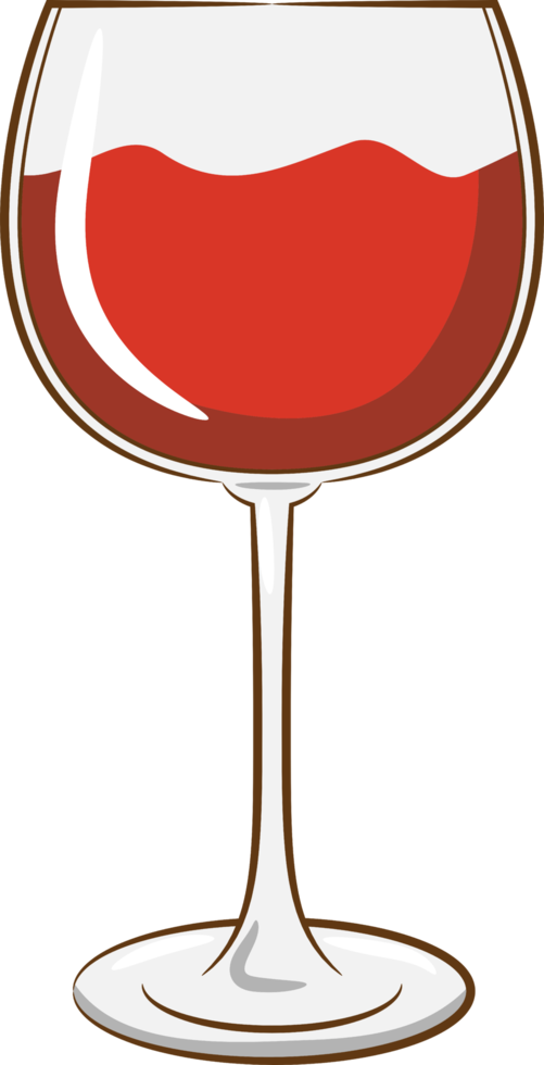 Wine glass png graphic clipart design