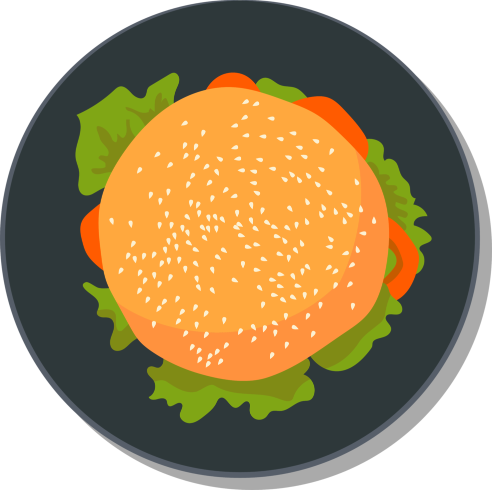 Burger png graphic clipart design