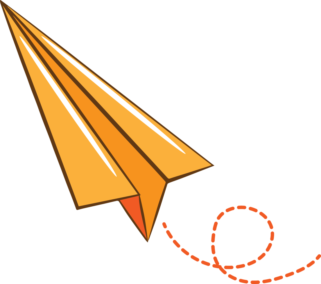 Paper plane png graphic clipart design 19906484 PNG
