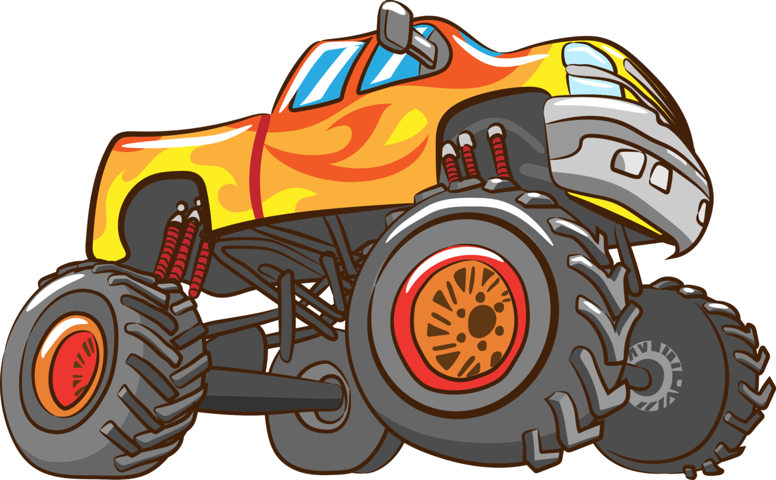 Monster truck png graphic clipart design