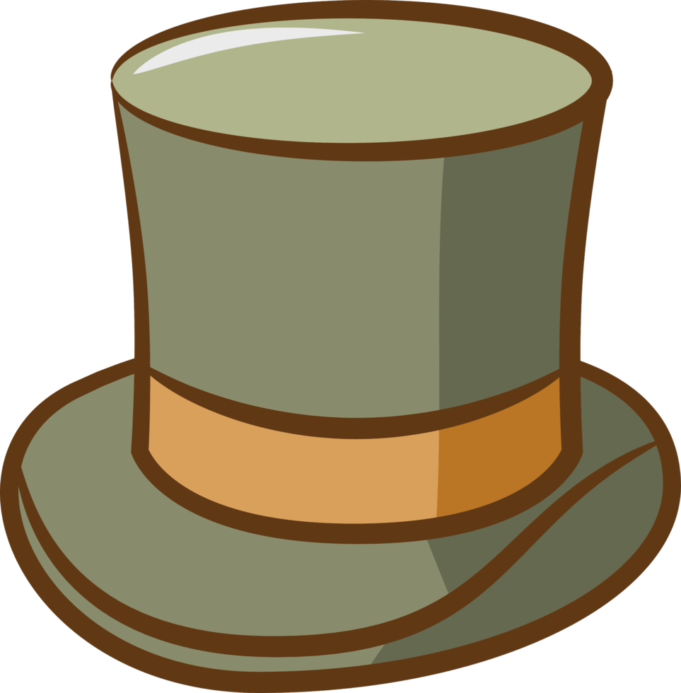 Top hat png graphic clipart design