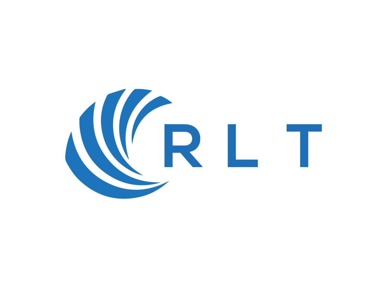 RLT letter logo design on white background. RLT creative circle letter logo concept. RLT letter design. vector