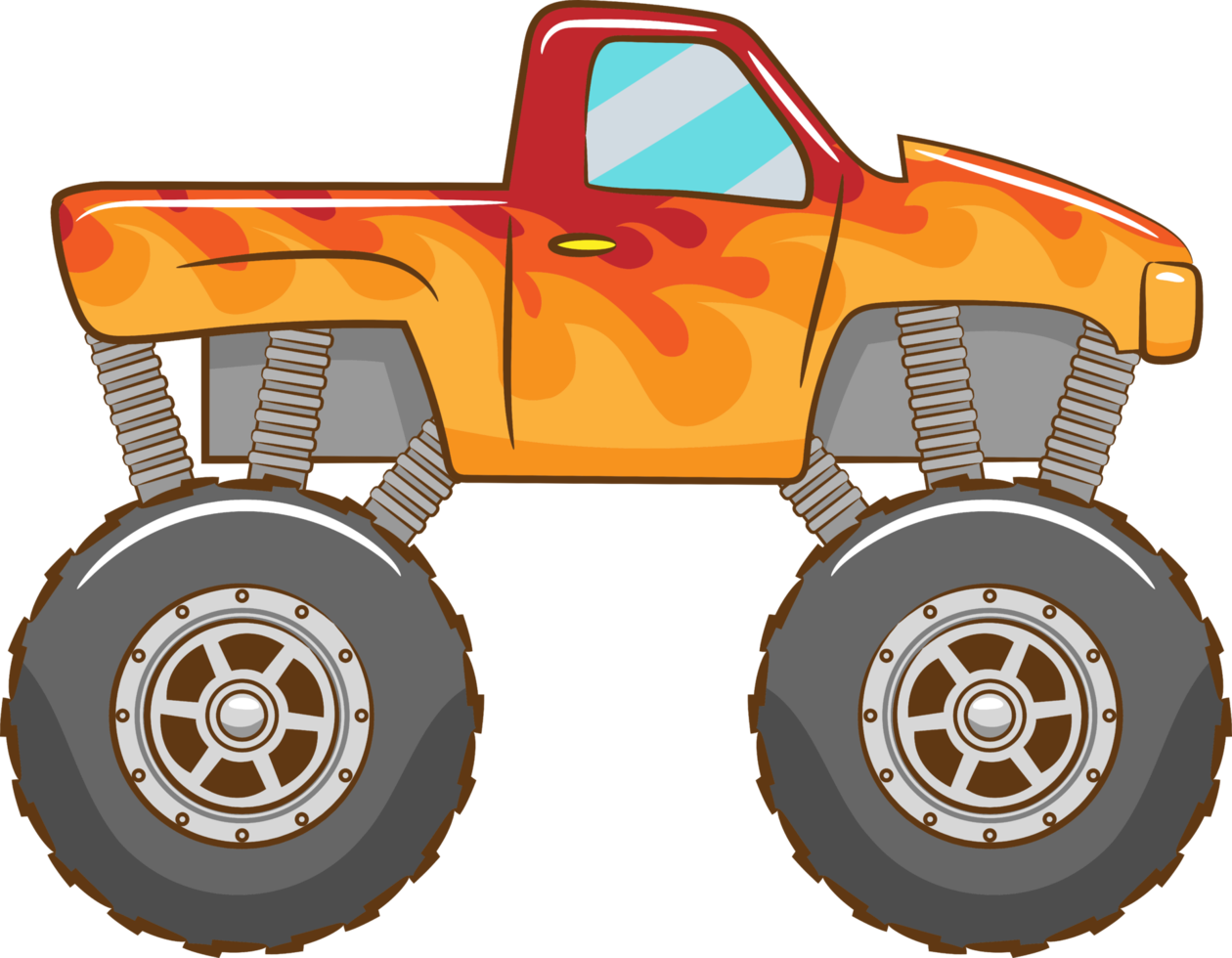 Monster truck png graphic clipart design