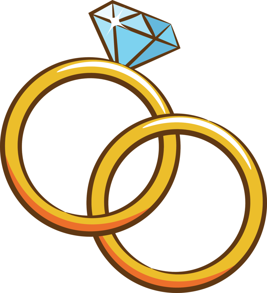 Boda anillo png gráfico clipart diseño