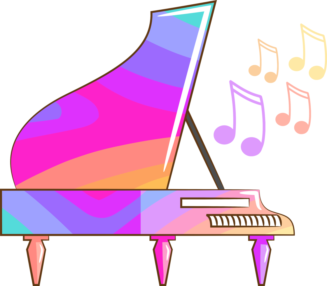 Piano png graphic clipart design