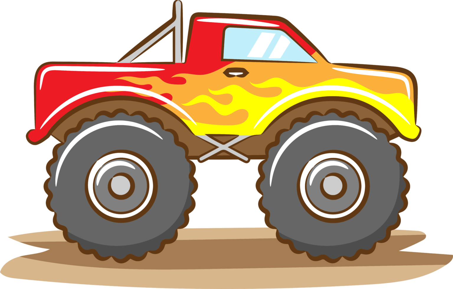Monster truck png graphic clipart design