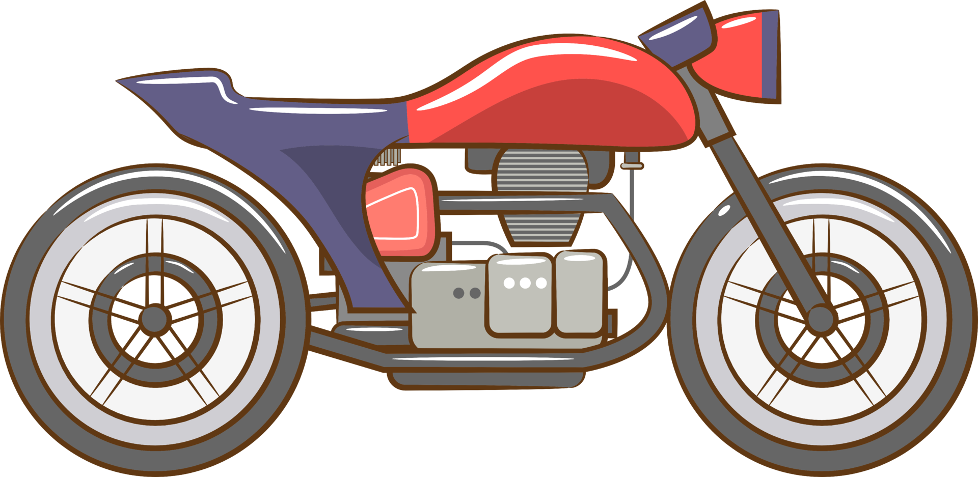 Motorcycle png graphic clipart design