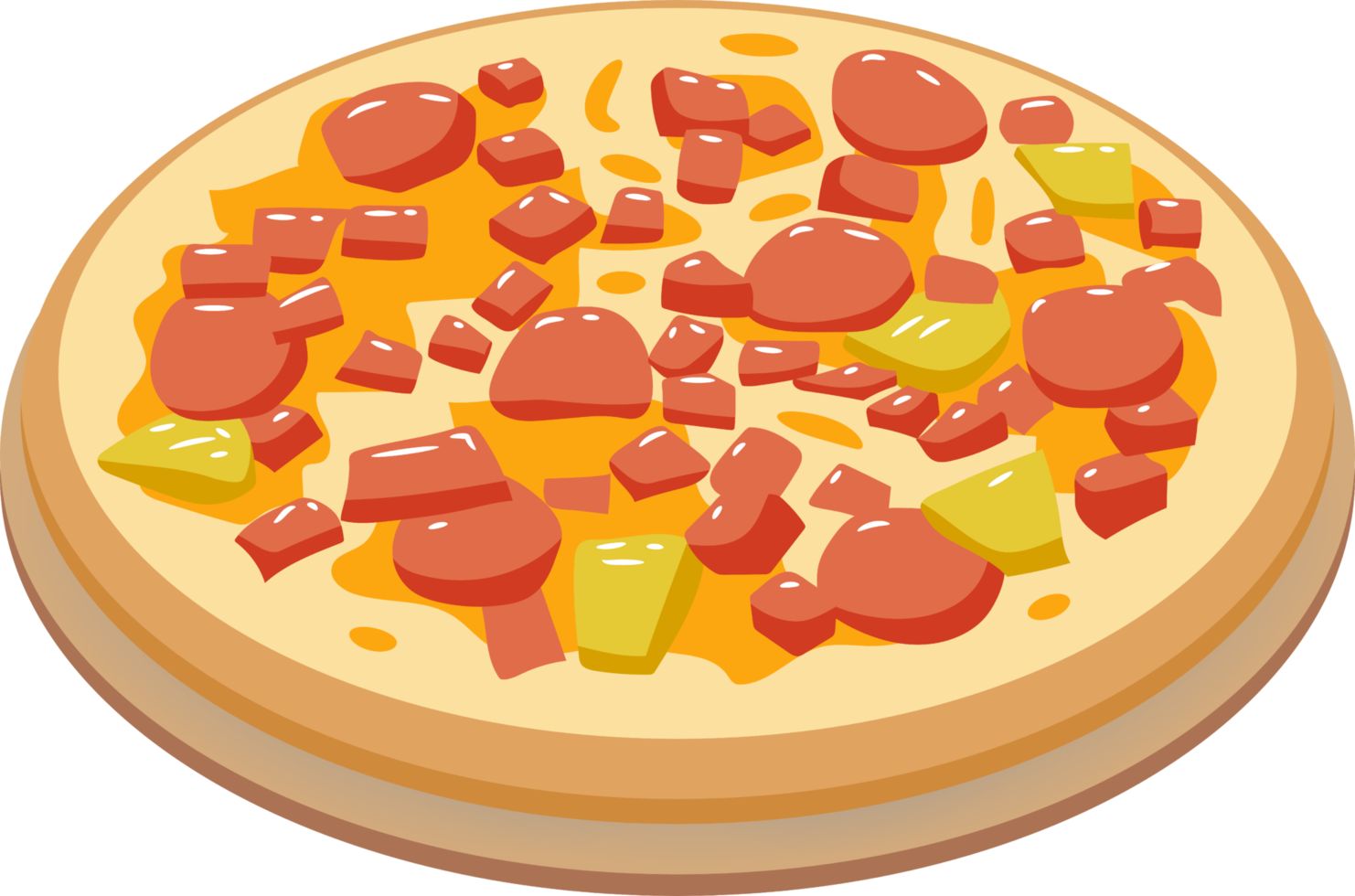 Pizza png graphic clipart design