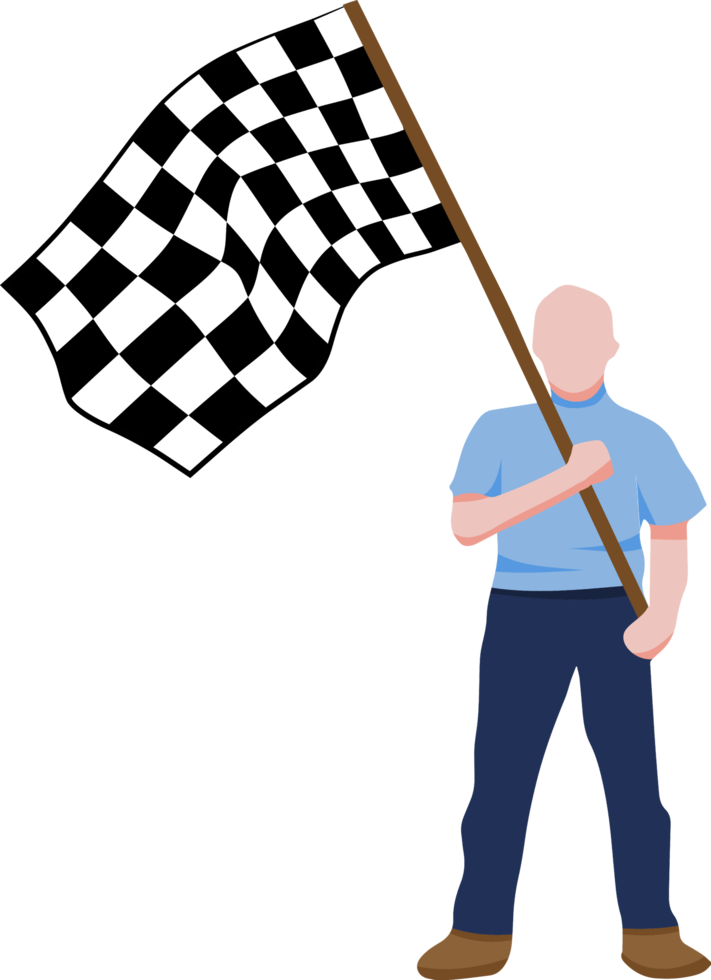 Racing flag png graphic clipart design