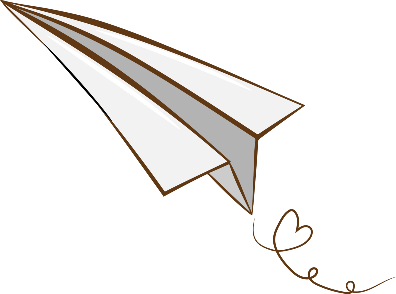 Paper plane png graphic clipart design