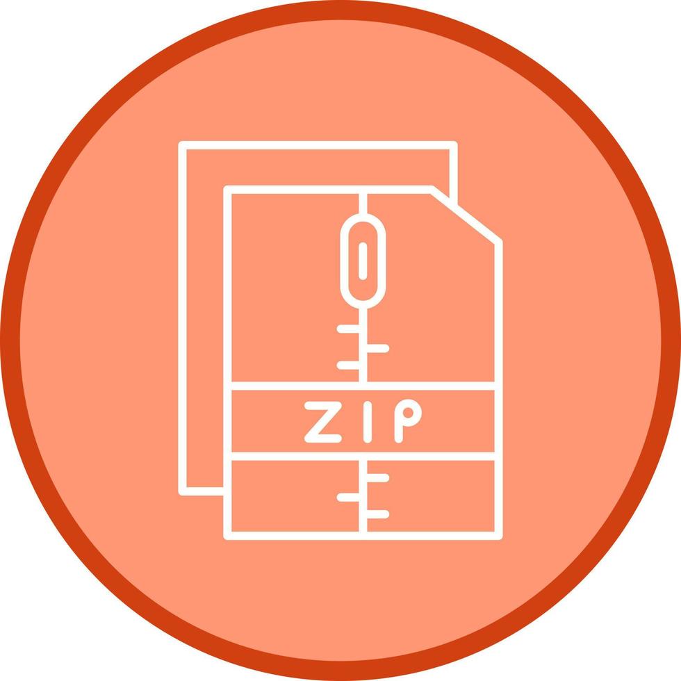 icono de vector de archivo zip