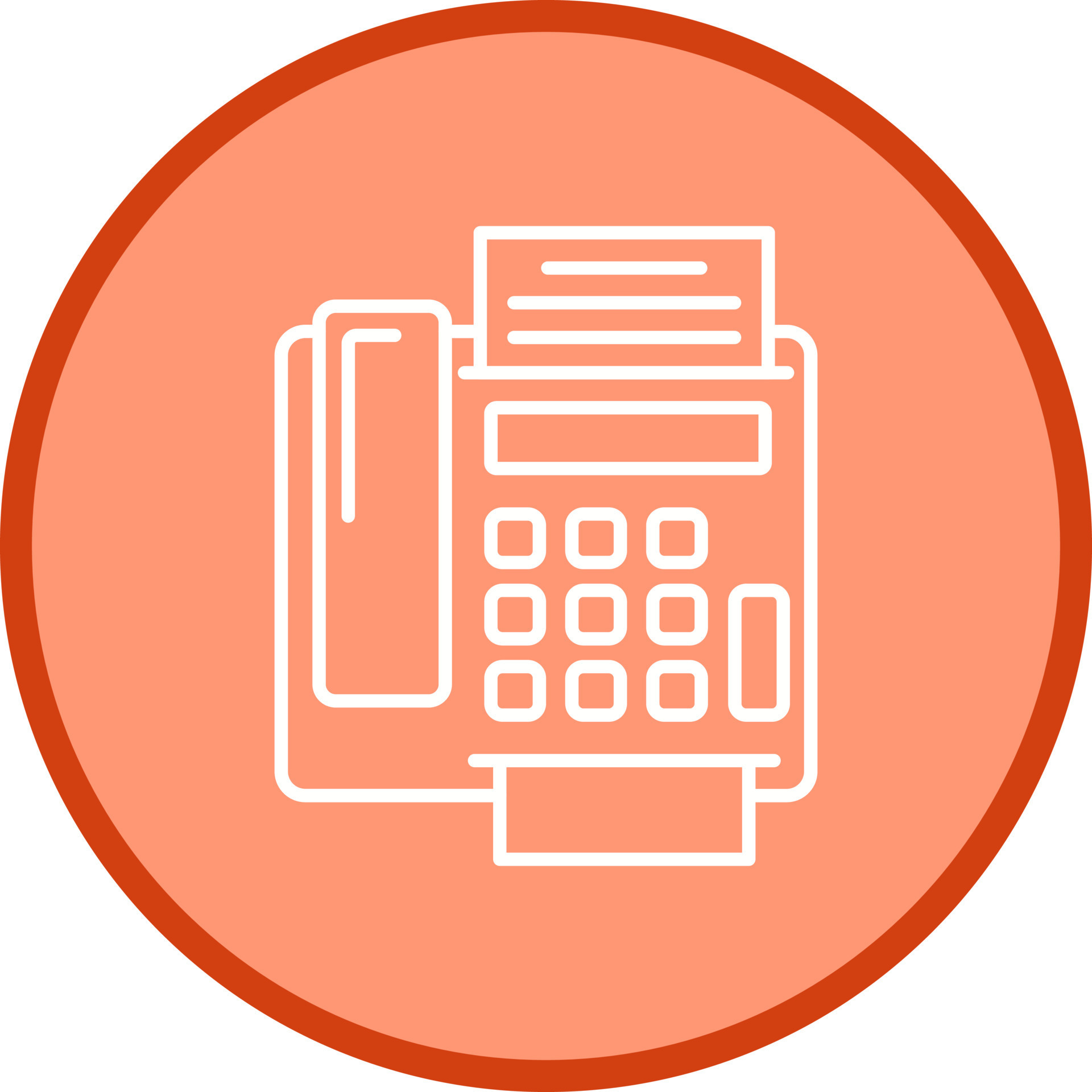 fax Machine Vector Icon 19907131 Vector Art at Vecteezy