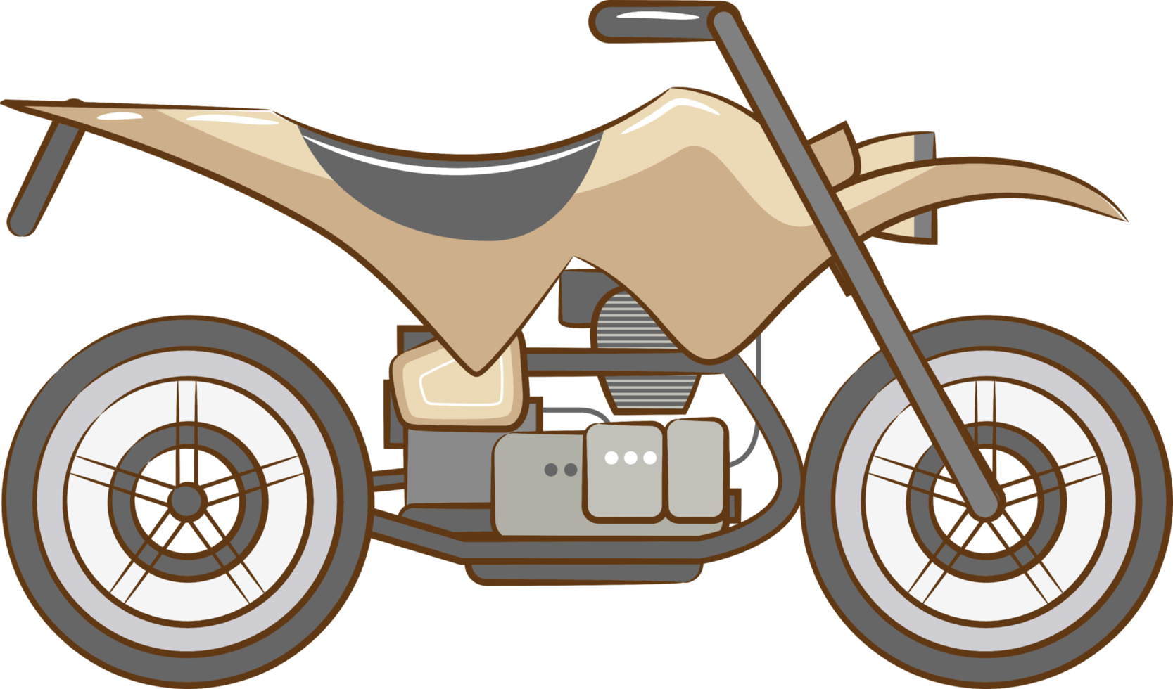 Motorcycle png graphic clipart design