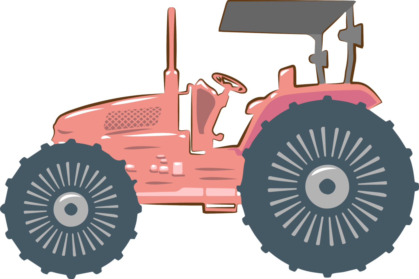 Tractor png graphic clipart design