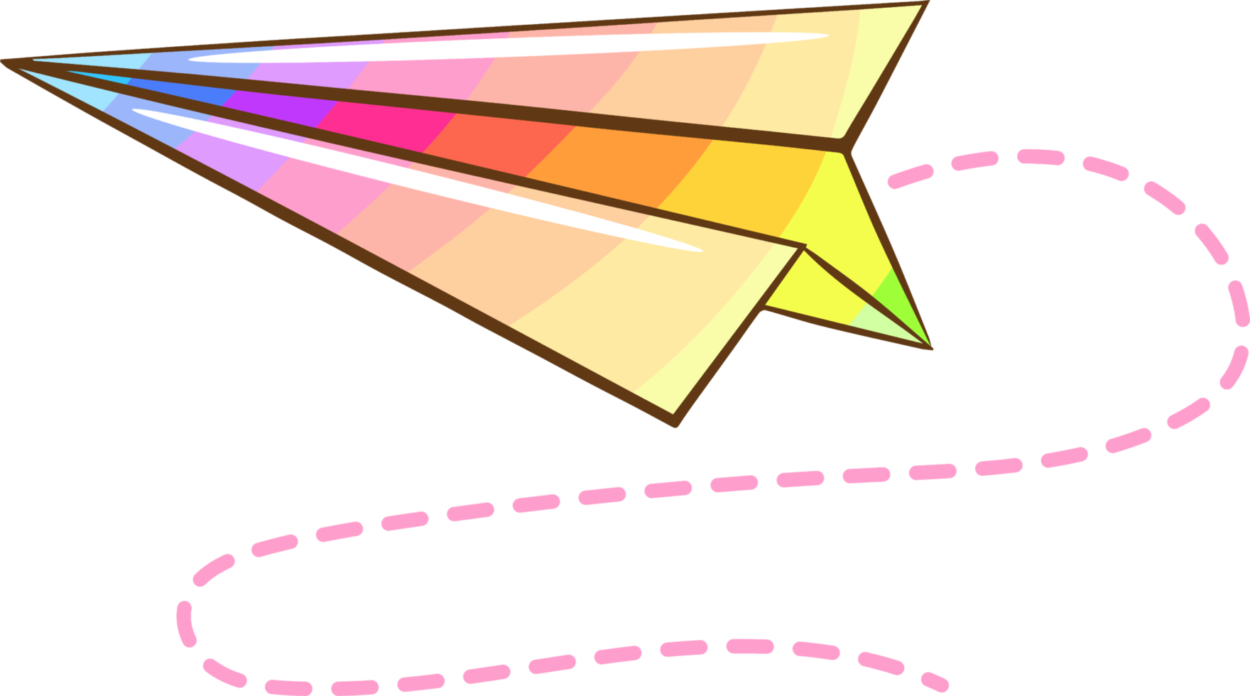 Paper plane png graphic clipart design