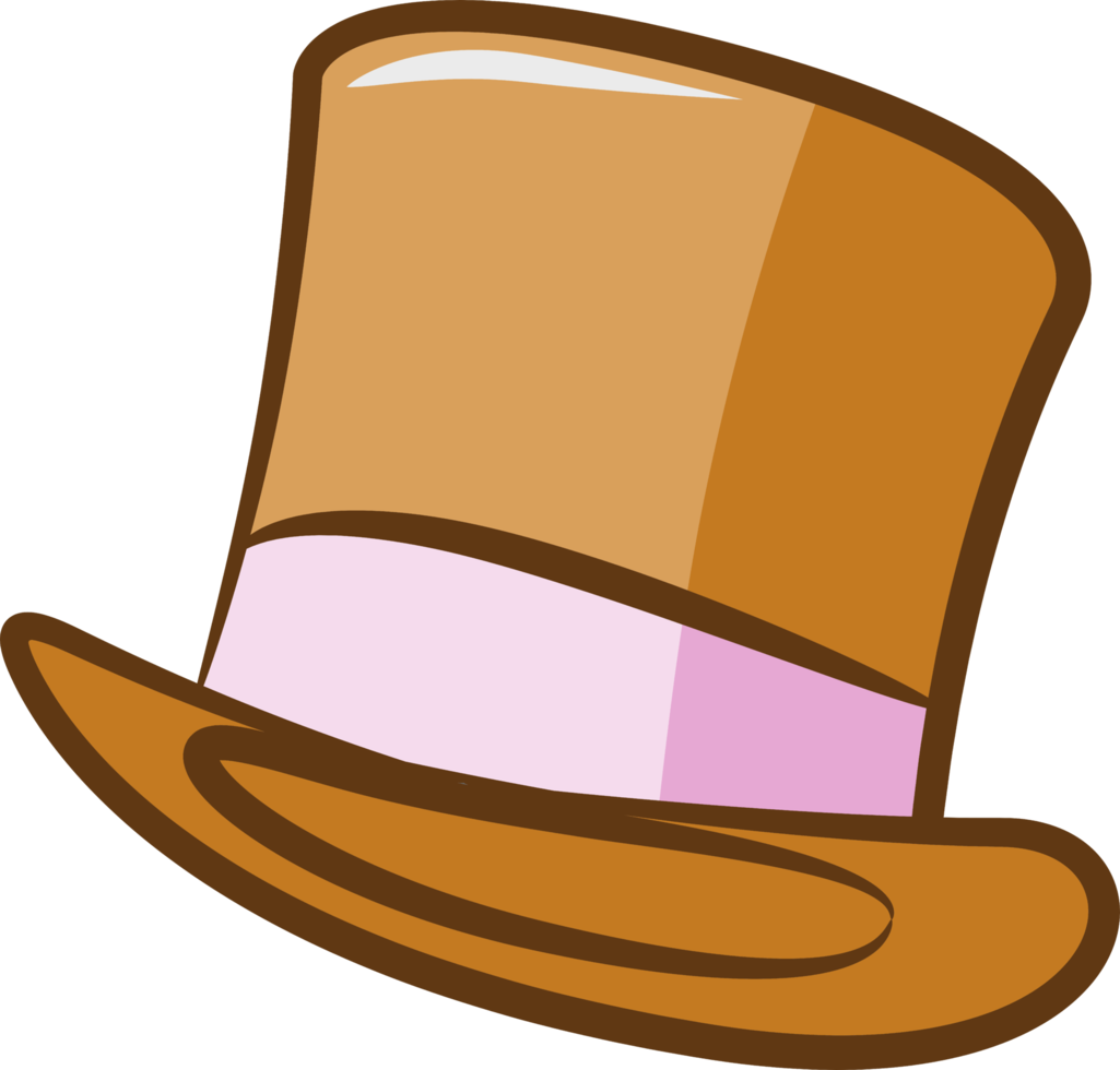 Top hat png graphic clipart design