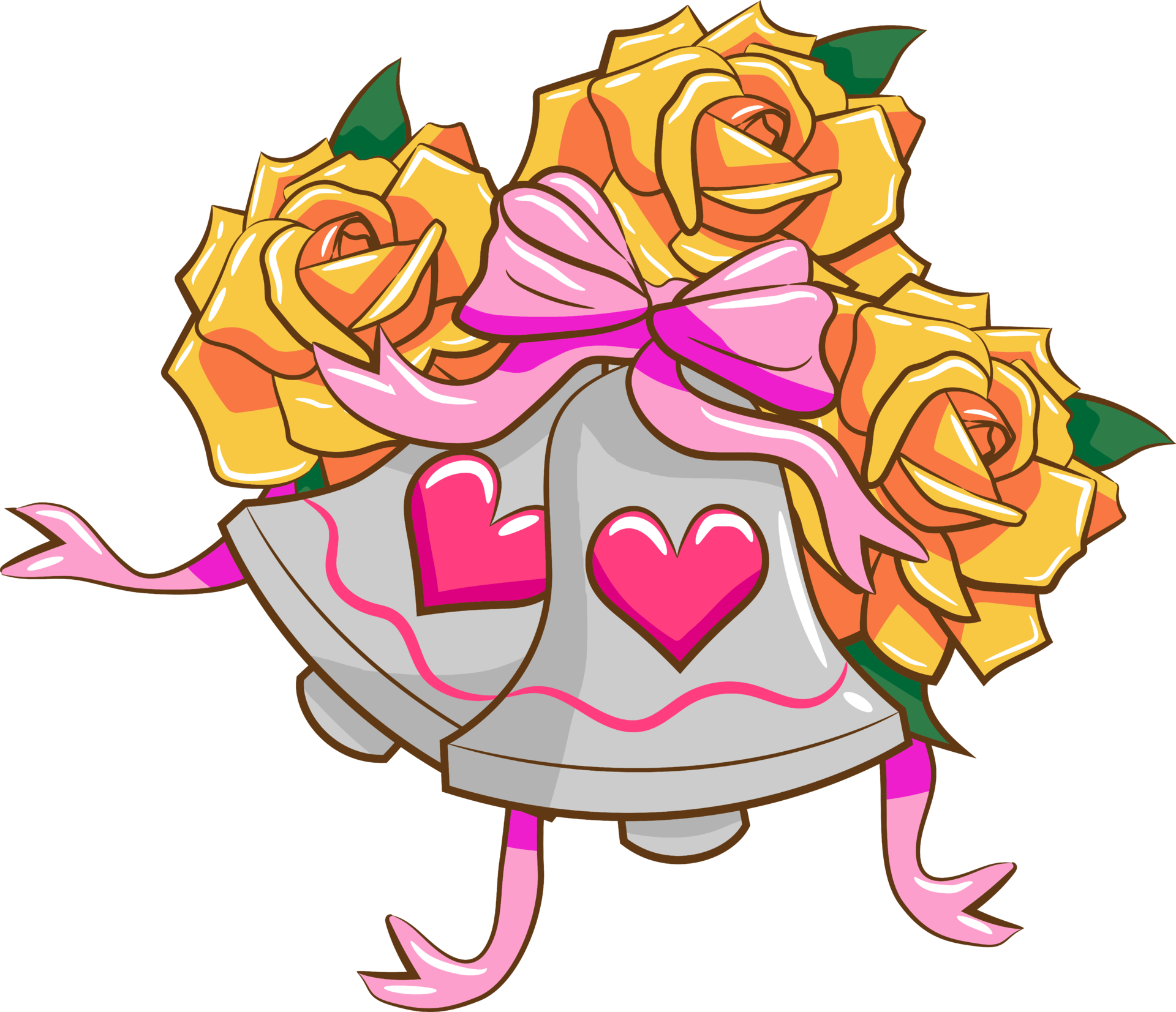 Wedding bell png graphic clipart design 19907527 PNG