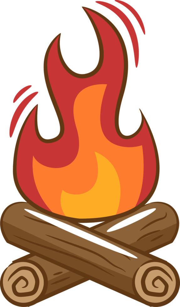 Campfire png graphic clipart design