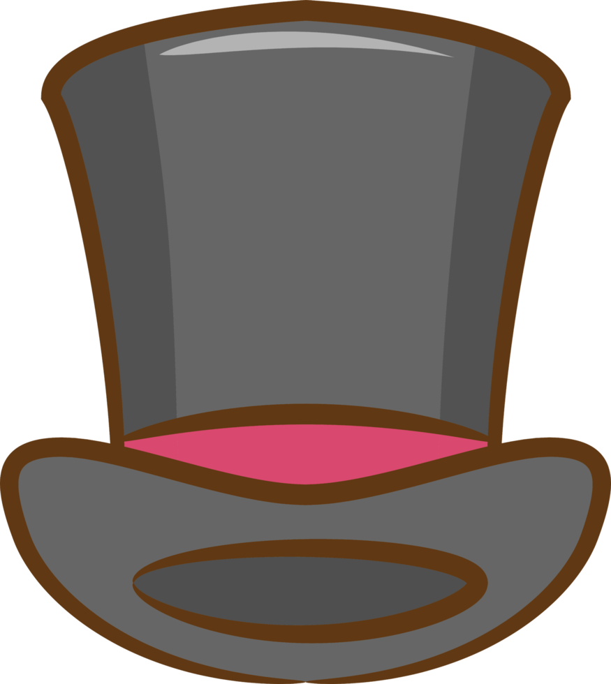 Top hat png graphic clipart design