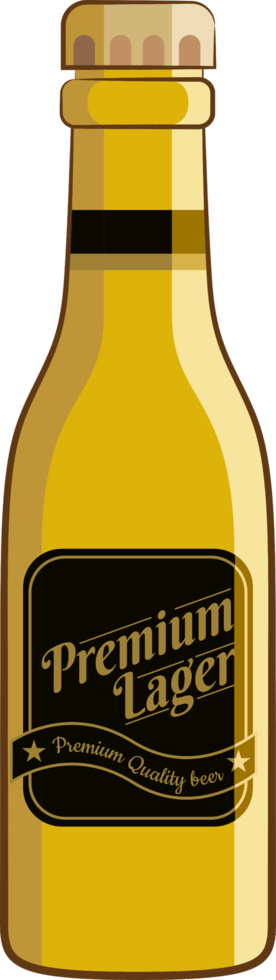 cerveza botella png gráfico clipart diseño