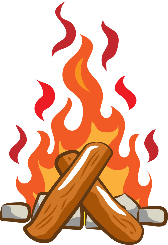 Campfire png graphic clipart design