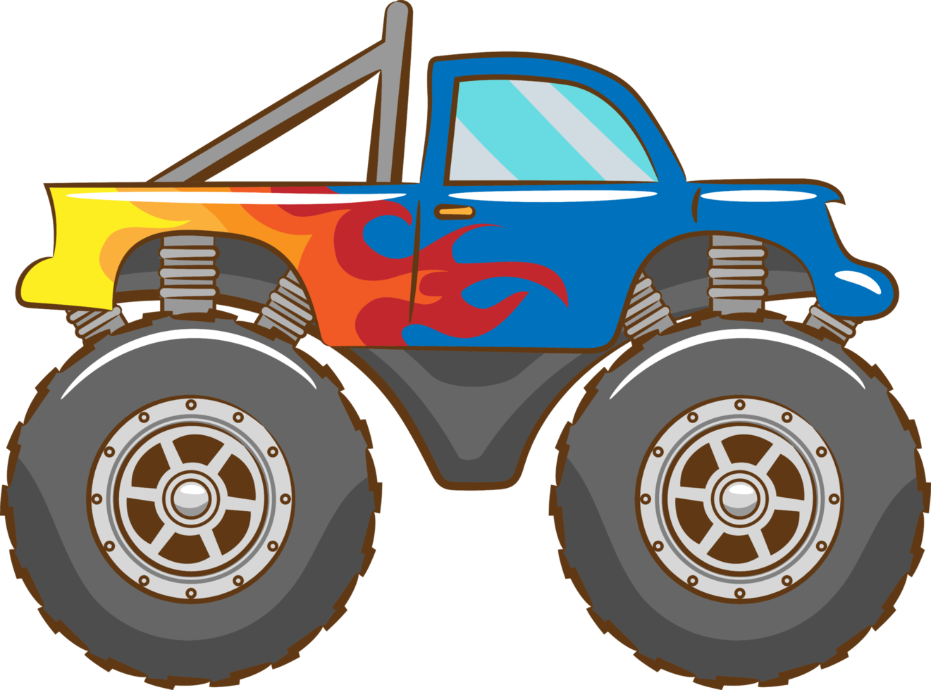 Monster truck png graphic clipart design