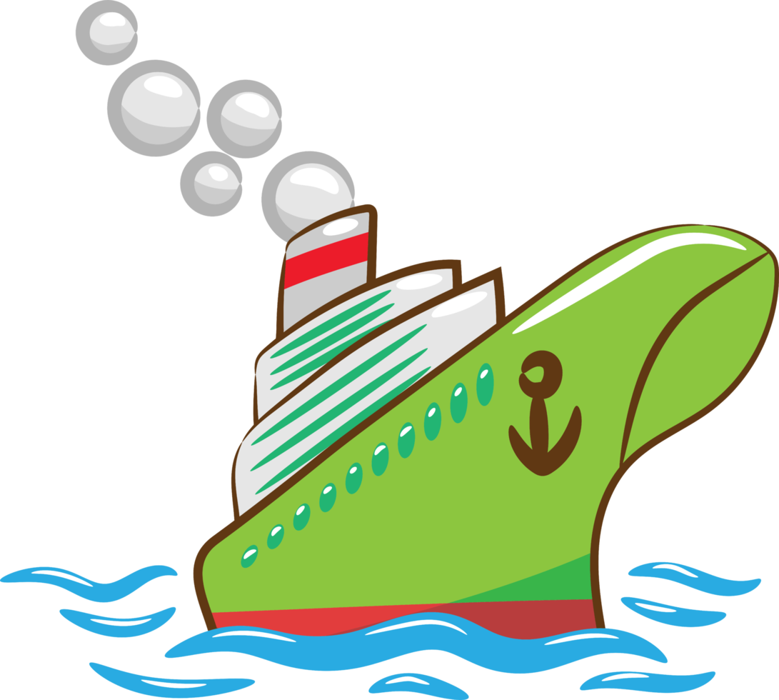 Cruise ship png graphic clipart design